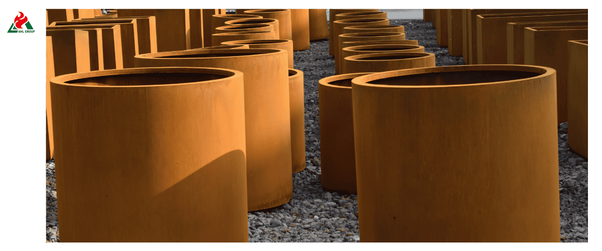 wholesale round corten planter